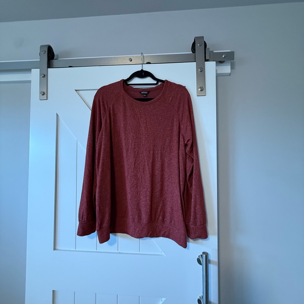 Buffalo David Bitton Maroon Long Sleeve Tee